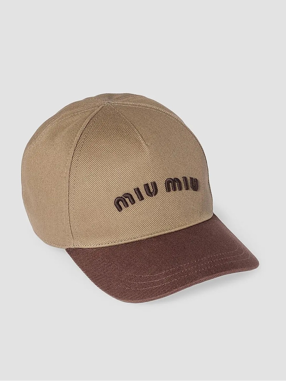 Miu Miu drill baseball cap